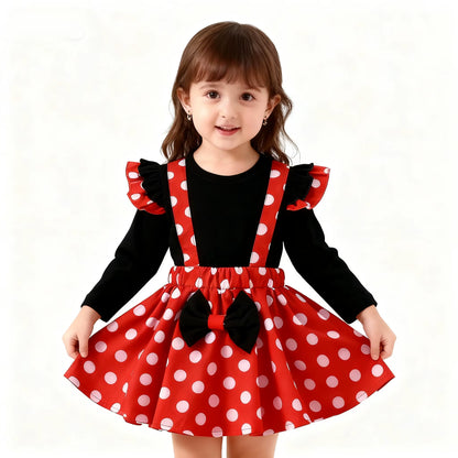 Magical Moments: Minnie-Inspired Birthday Outfit Set for Girls Aged 1–5